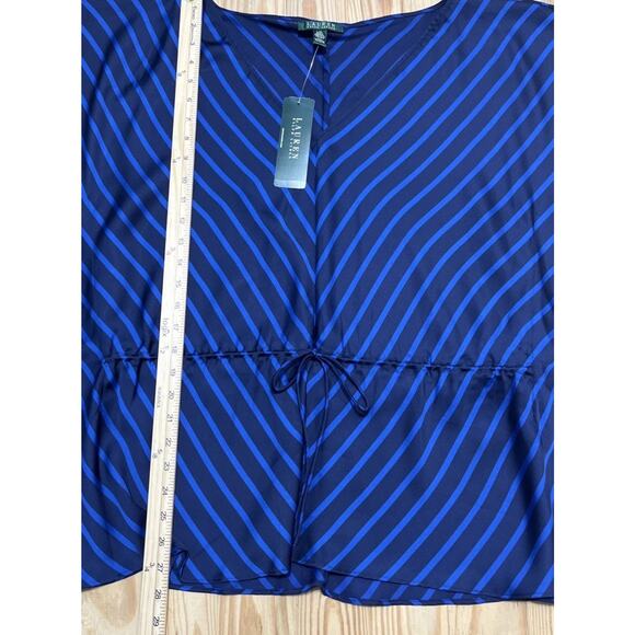 NWT Lauren Ralph Lauren Caftan Kimono Sleeve Drawstring Tie Pullover L/XL - Picture 7 of 8